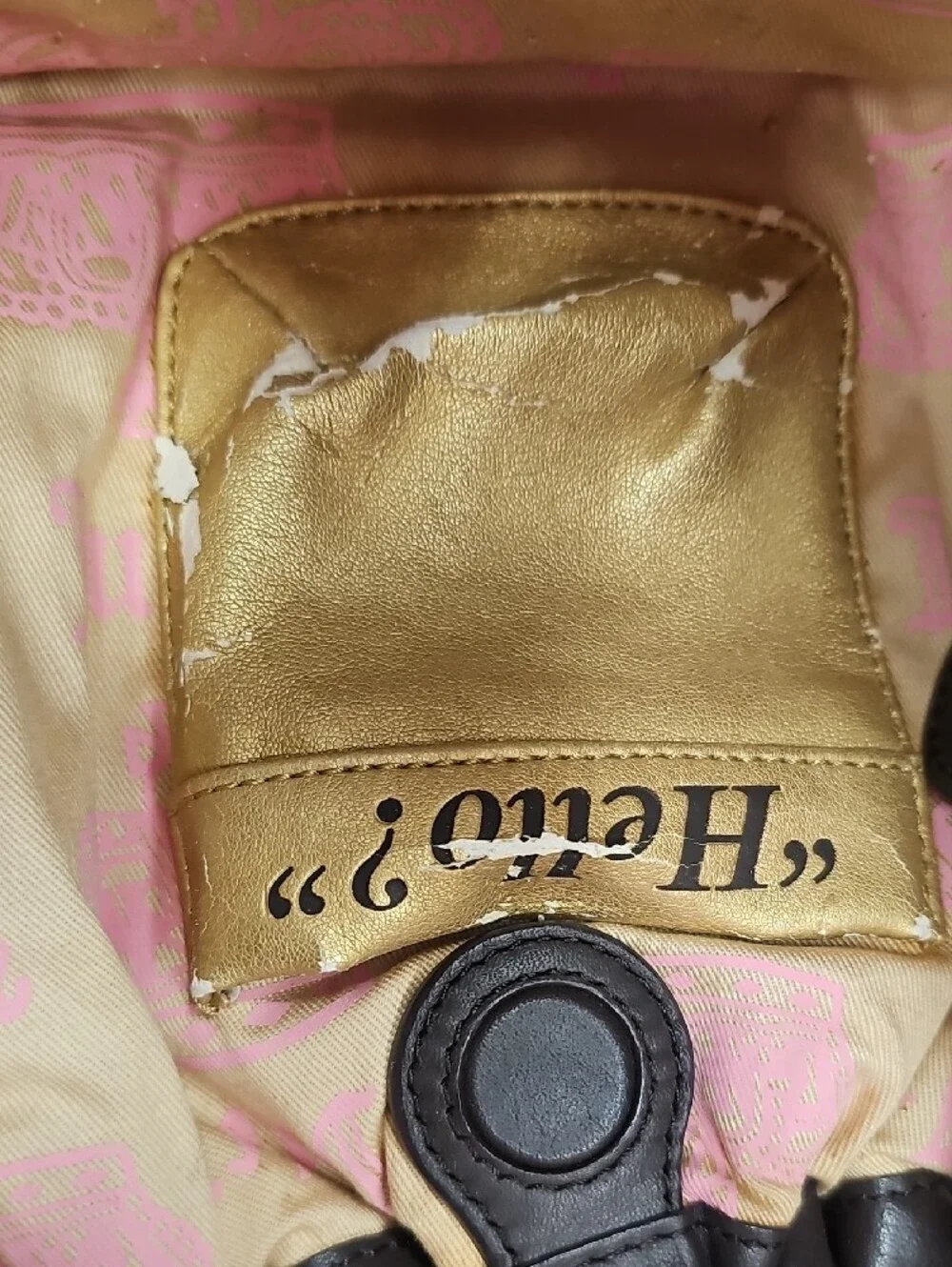 Juicy Couture Pink Velvet Chain-Handle Shoulder Bag with Gold Hardware, Vintage.